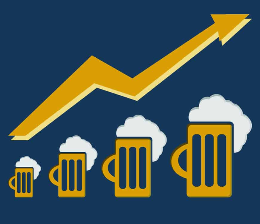 Biergenuss schnellt nach oben