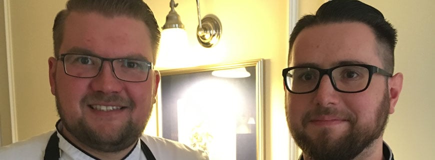 Neues Küchenteam im Best Western Hotel Der Lindenhof in Gotha: Küchenchef Christian Lange (l.) und Souschef Stephan Rudolph (r.).