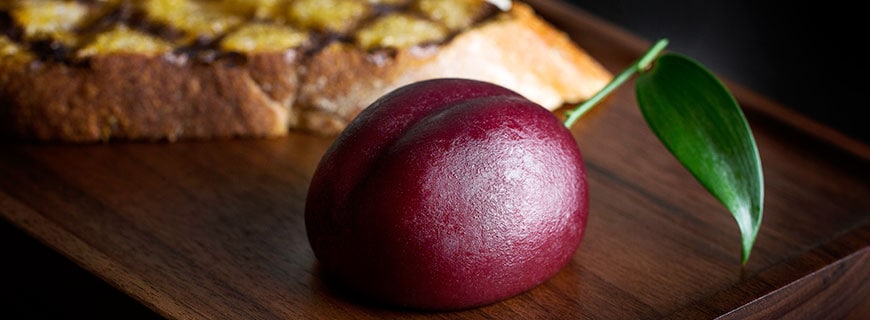 „Plum Meat Fruit“ by Heston Blumenthal „Plum Meat Fruit“ by Heston Blumenthal