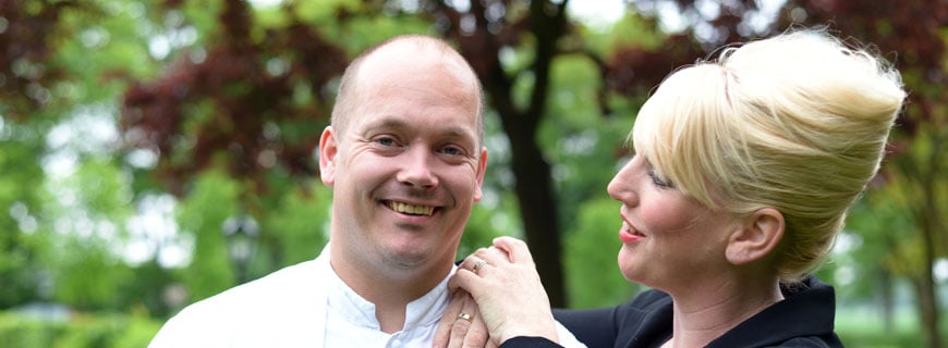 Küchenchef Jarno Eggen bekommt zweiten Stern Küchenchef Jarno Eggen mit Sommelière Cindy Borger