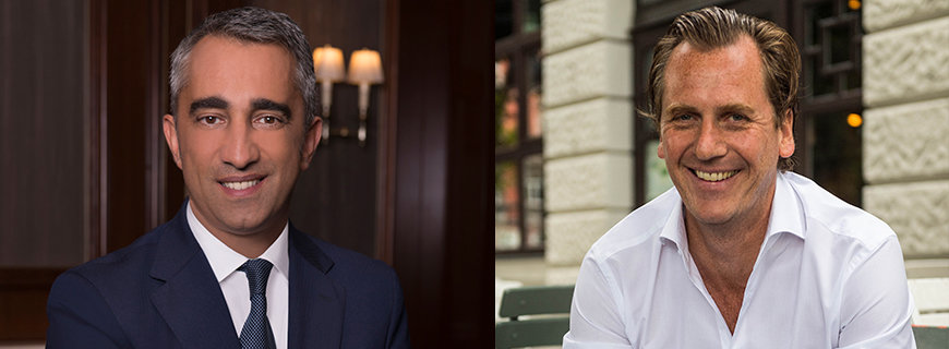 Geschäftsführer Andreas Oberoi (Käfer Capital) und Marc Uebelherr (OhJulia)