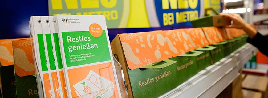 Beste-Reste-Boxen in den Verkaufsregalen