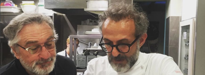 Robert De Niro und Massimo Bottura Robert De Niro und Massimo Bottura