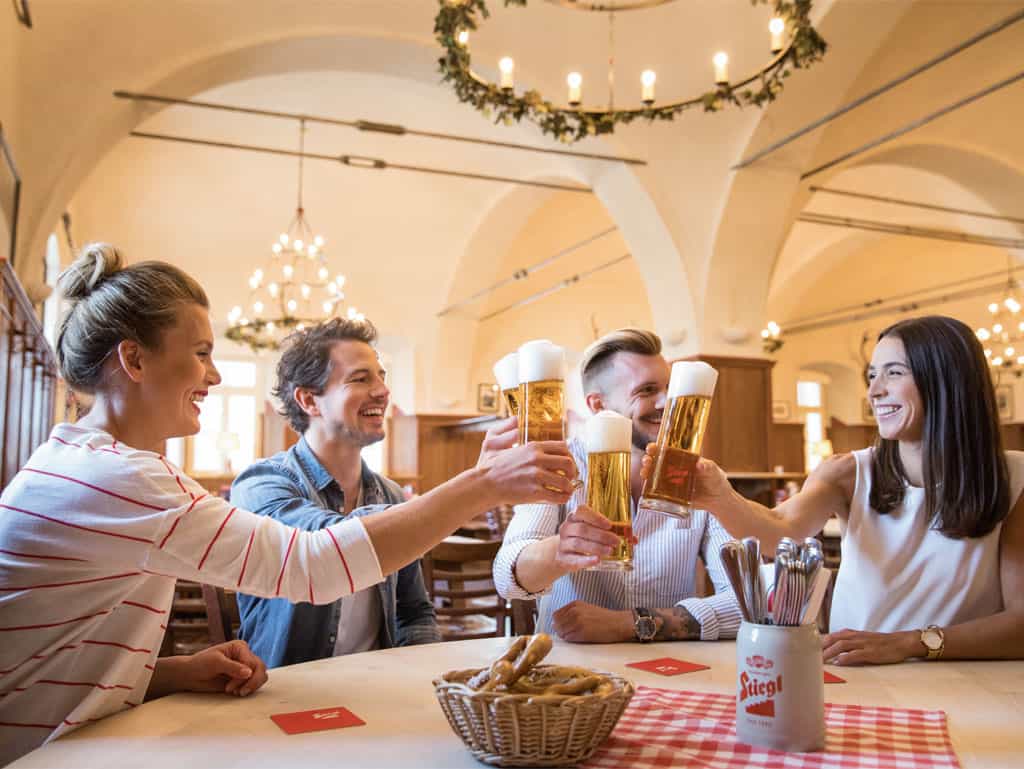 Anprosten in der Stiegl-Brauwelt
