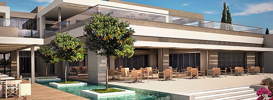 Rendering Restaurant Sani Dunes Rendering Restaurant Sani Dunes