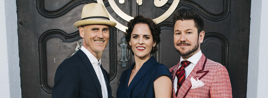Ralf Zacherl, Sybille Schönberger und Justin Leone Ralf Zacherl, Sybille Schönberger und Justin Leone