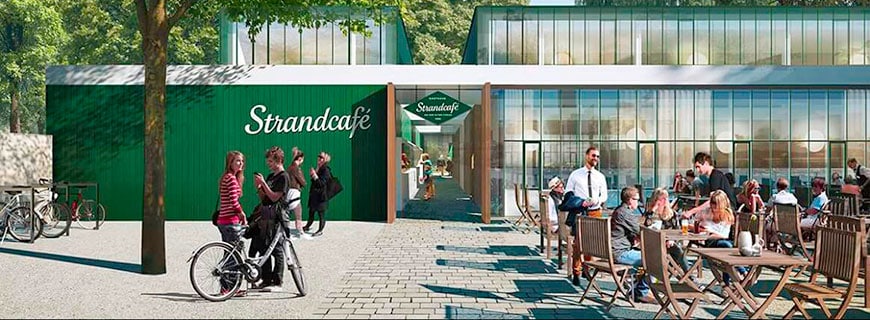Rendering Strandcafé Alte Donau Wien Rendering Strandcafé Alte Donau Wien