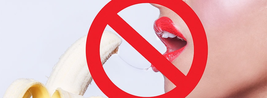 China verbietet das erotische Essen von Bananen