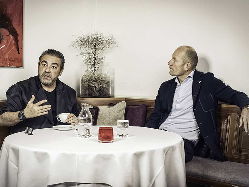 Juan Amador und Arno Wohlfahrter im Gespräch