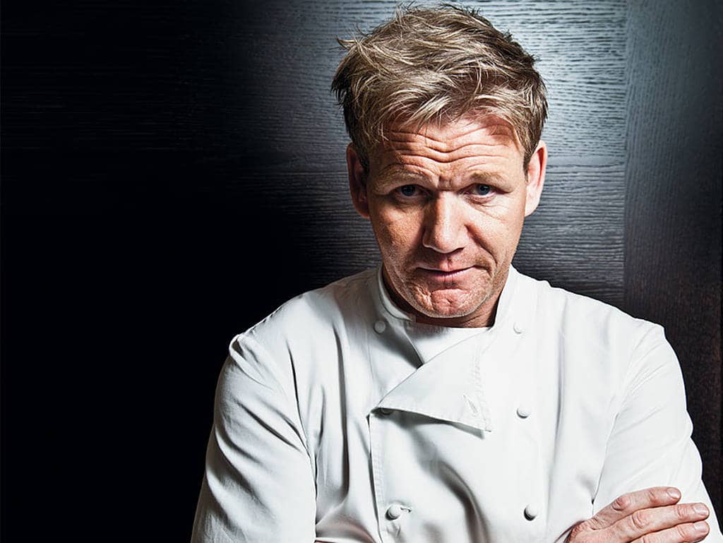 Gordon Ramsay in einer Kochjacke