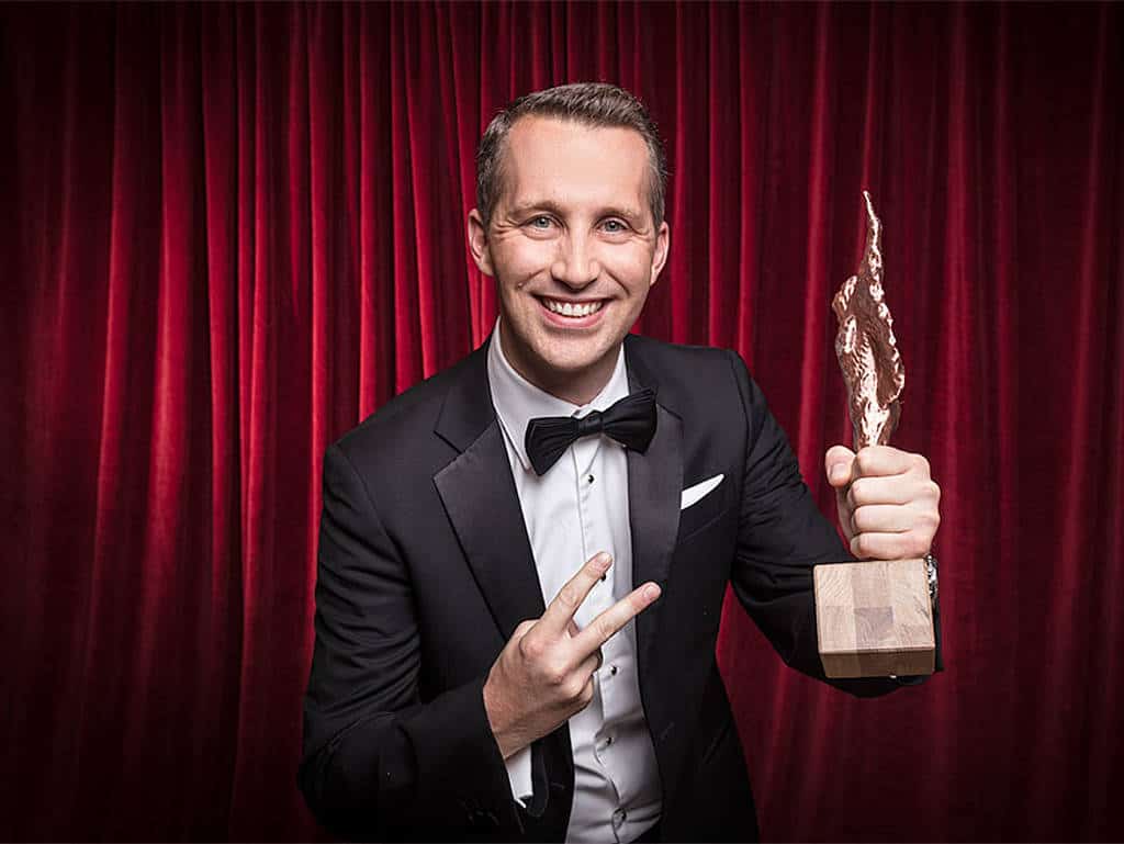 Philipp Borckenstein von Quirin bei den ROLLING PIN-Awards.