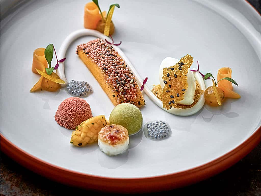 Mango, Schwarzer Sesam, Thaibasilikum, Yuzu und Tofu