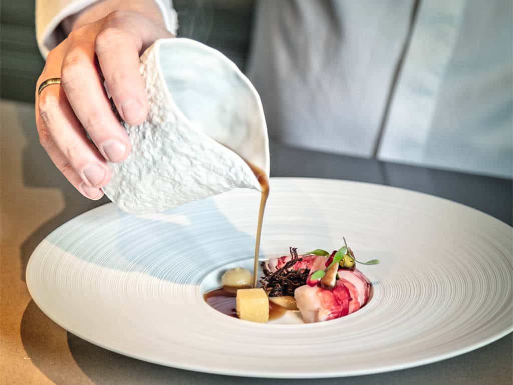 Rezept von Kevin Fehling, The Table, Hamburg: Carabinero – knuspriges Rind orientalisch