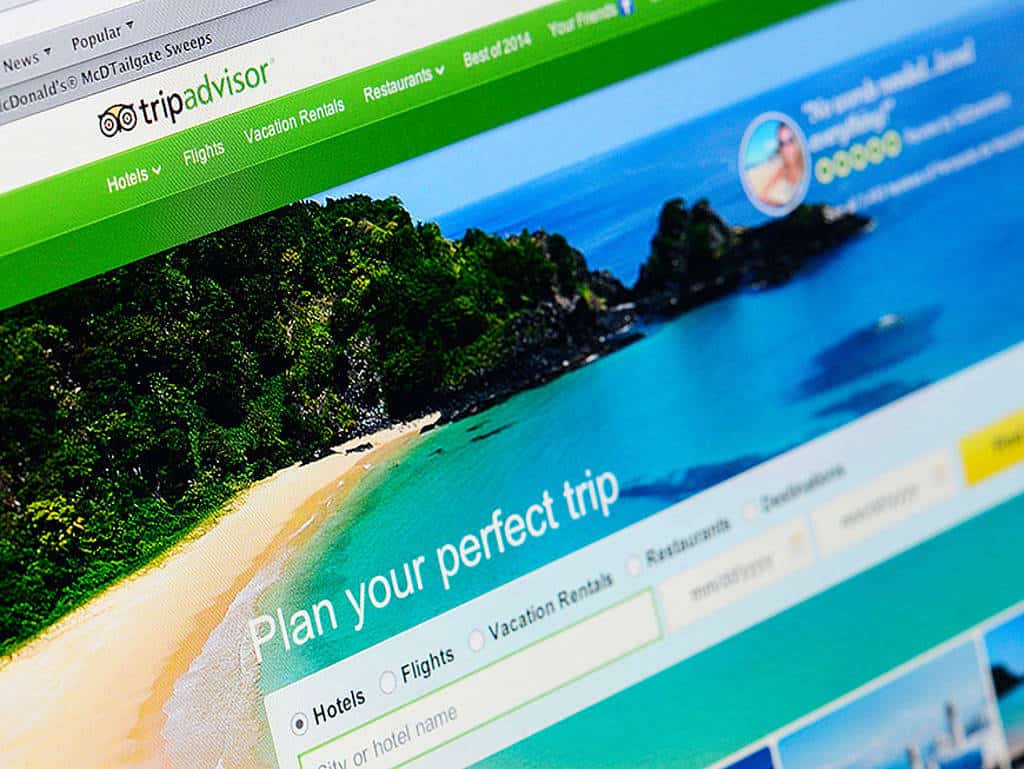 Tripadvisor warnt vor sexueller Belästigung. Tripadvisor Homepage