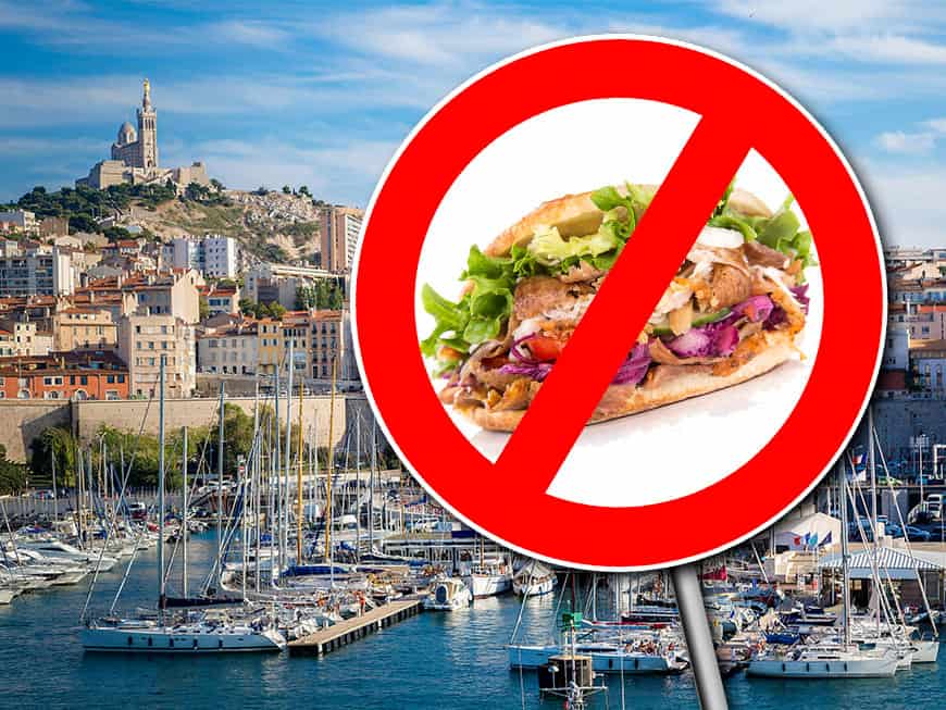 Marsaille, Döner-Kebab - Verbotstafel