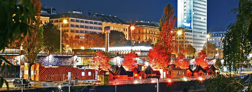 Feuerdorf, Wiener Donaukanal