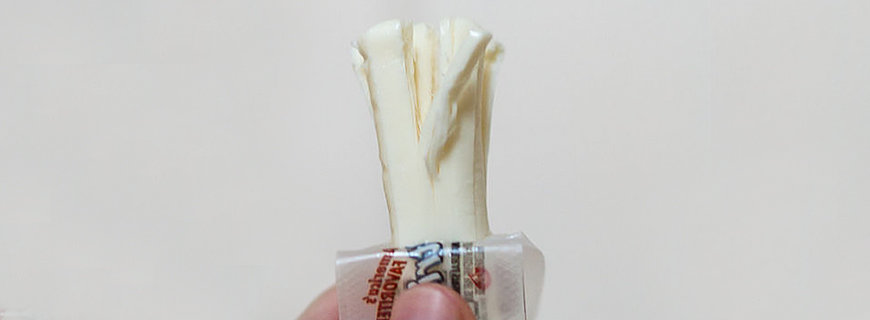 Käse mit Kaugummi-Geschmack