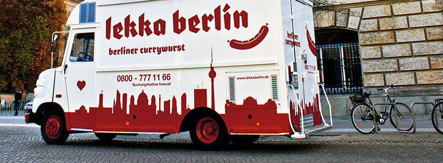 Konzept im Porträt-Mobile Restaurants