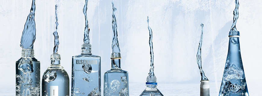 Internationale Luxus-Wassersorten