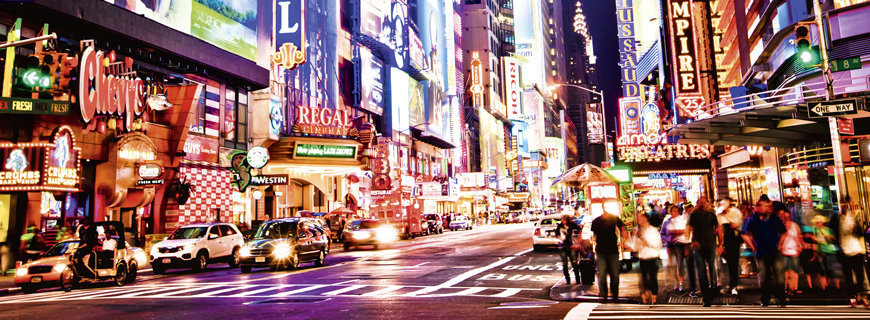 New York New York bei Nacht