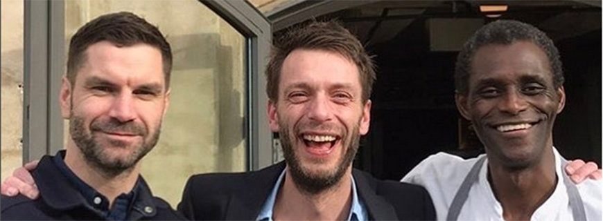 Redzepis Partner im neuen noma: Lau Richter, James Spreadbury und Ali Sonko (v. li. n. re.)