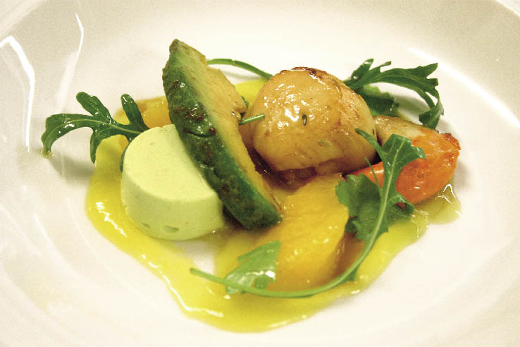 Filet vom Almochsen & Parfait von der Tahitivanille