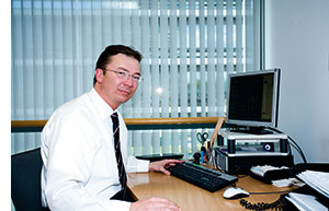 ein Sales Manager am Arbeitsplatz 