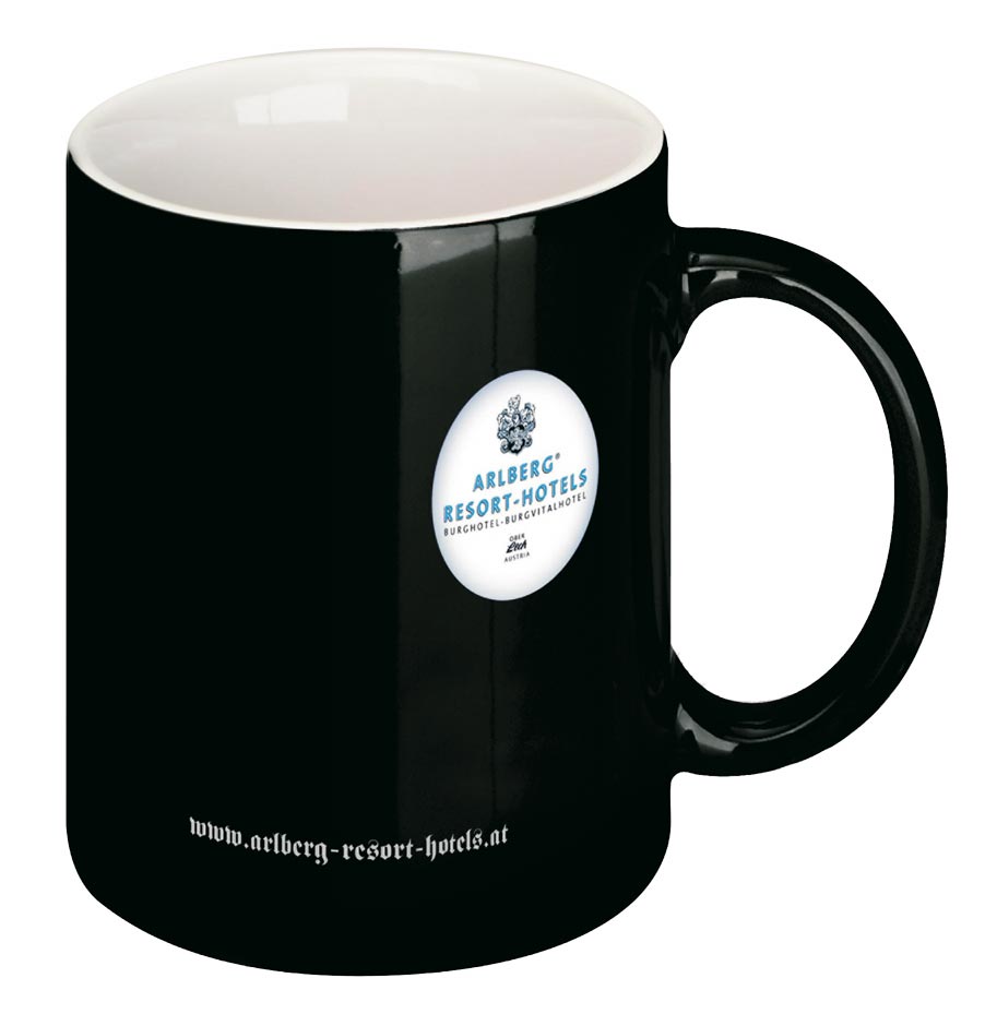artikel häferl tasse mug presento schwarz kalt