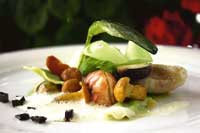 Starkochmenü Cassoulette von Seezunge und Flusskrebs mit Lauchbrandade
