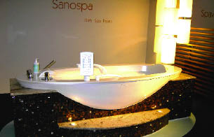 Eine Badewanne aus dem Hause Klafs 