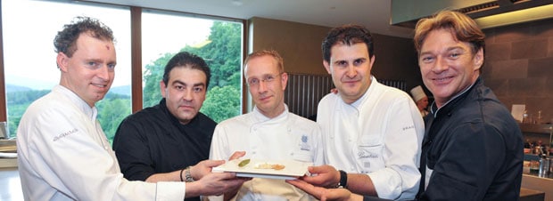 Heinz Hanner , Klaus Erfort, Sven Elverfeld, Nils Henkel und Juan Amador
