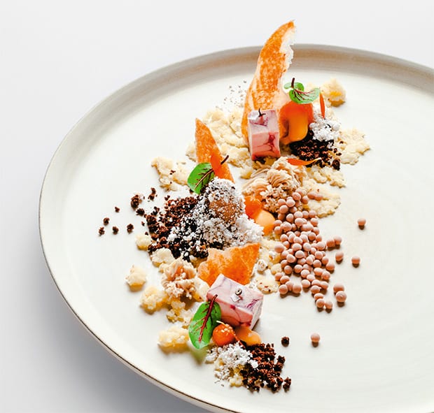 Gänseleber, Physalis, Popcorn