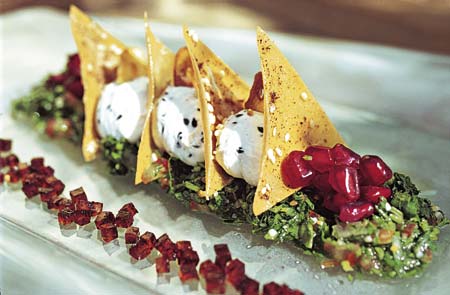 Arabische Köstlichkeiten eine arabische Variation mit Tortilla Chips