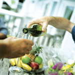 Weintrends Wein wird eingeschenkt