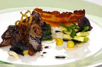 Starkochmenü Getrüffelte Kitzleber mit Apfel-Bohnenkrautsalat