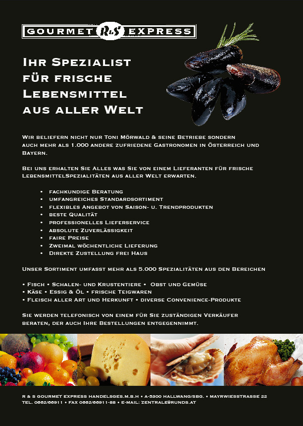 Website Screenshot von Gourmet express 