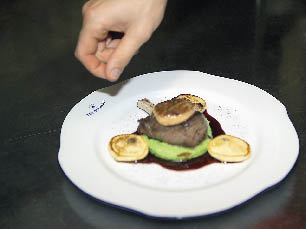 Gebratene Hirschkotelette 
