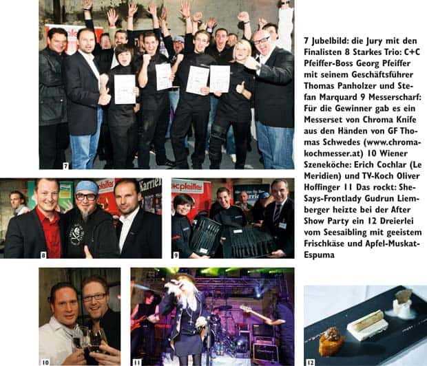 eine Fotocollage der Jury und der Finalisten