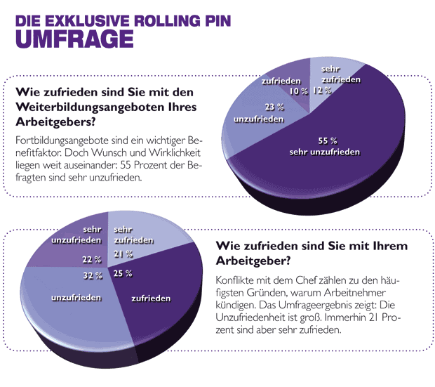 Rolling Pin Umfrage zum Weiterbildungsangebot des Arbeitgebers 