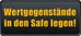 Warnungen für Gegenstände 