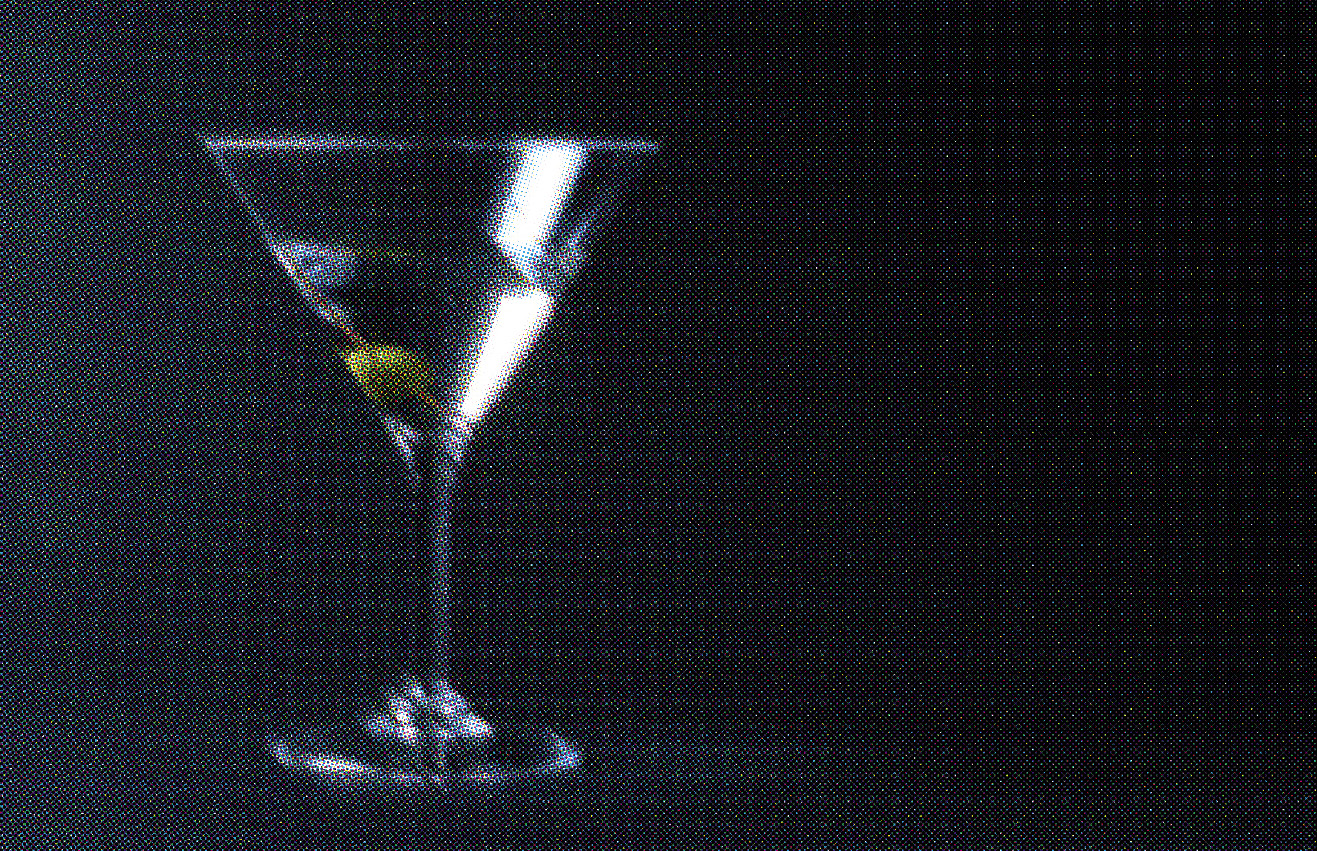 Martini Martini mit einer Olive