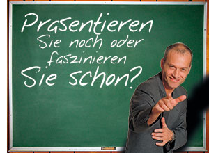 Präsentieren sie oder faszinieren sie