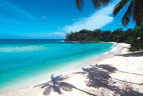 traumhafter Strand auf den Seychellen