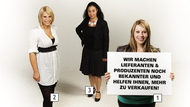 Die Damen der Kundenbetreuung