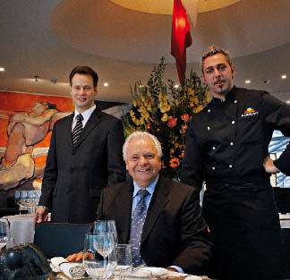 Küchenchef Roland Trettl und Gastgeber Manuel Lechner