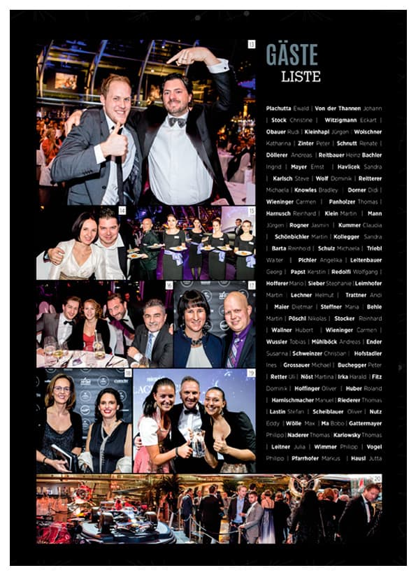 Gästeliste Gästeliste der Leaders of the Year