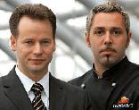 Küchenchef Roland Trettl und Gastgeber Manuel Lechner