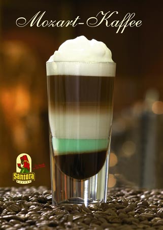 Mozart-Kaffee Kreation