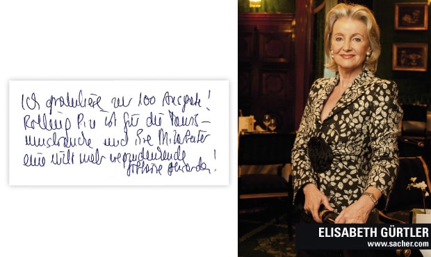 Telegramme an die Redaktion Elisabeth Gürtler über Rolling Pin