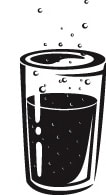 sprudelndes Mineralwasser 